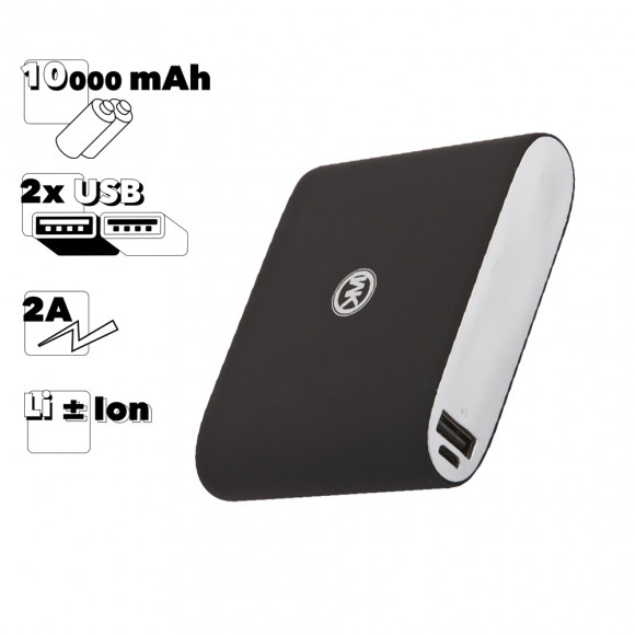 Внешний АКБ WK Mikey WP-032 10000 mAh, 2хUSB, 2А, Li-Ion (черный)