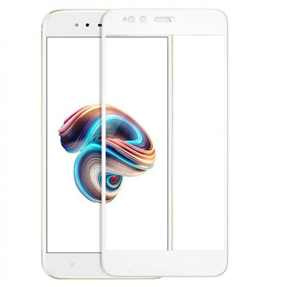 Защитное стекло REMAX Xiao Mi5X белое + Чехол
