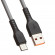 USB кабель "LP" USB Type-C "Extra" TPE (серый, коробка)