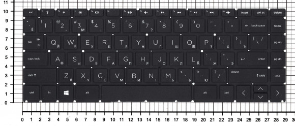 Клавиатура для ноутбука HP Pavilion X360 14-CD0000, черная