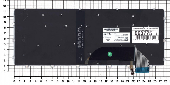 Клавиатура для ноутбука Dell XPS 15 9550, черная с подсветкой Клавиатура для ноутбука Dell XPS 15 9550, черная с подсветкой