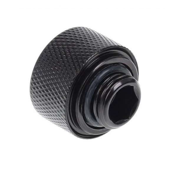 Фитинг для жёстких трубок ALPHACOOL Eiszapfen 16 мм HardTube G1/4 Deep Black