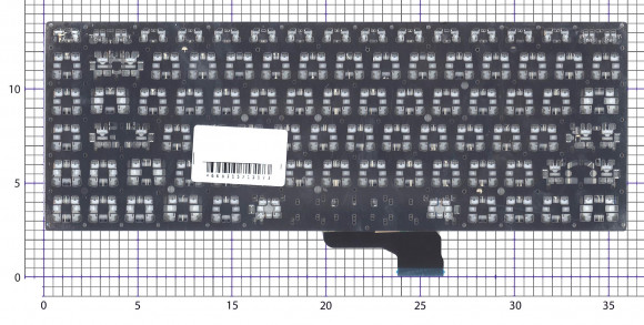 Клавиатура для ноутбука Xiaomi Mi Pro 15.6 черная без подсветки