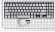 Клавиатура для ноутбука Asus UX561UA, Q505UA, серебристая без рамки, с подсветкой
