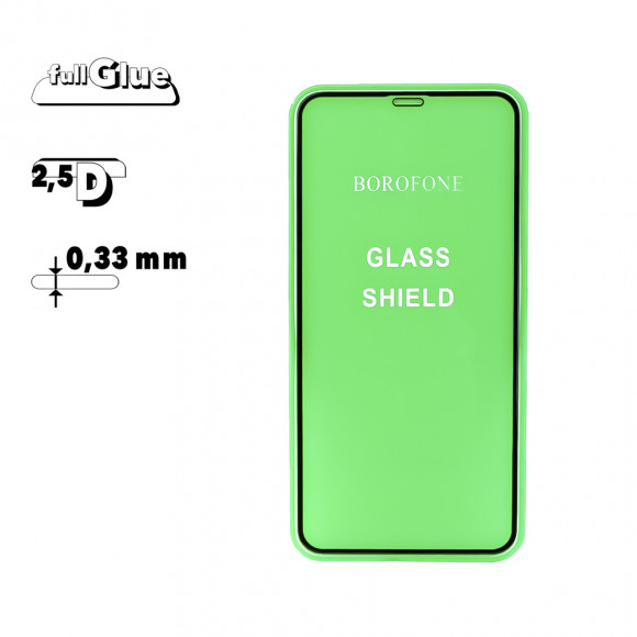 Защитное стекло Borofone E. S. F. S. S. T. G. 2.5D для Apple iPhone 11 Pro Max 0.33 мм, черное