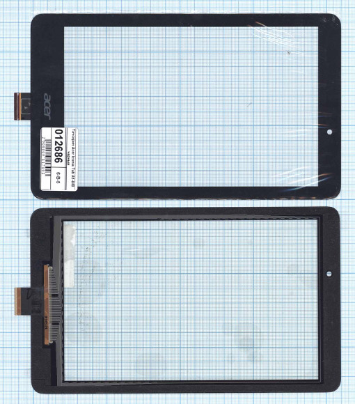 Сенсорное стекло (тачскрин) для Acer Iconia Tab A1-840, A1-841, черное