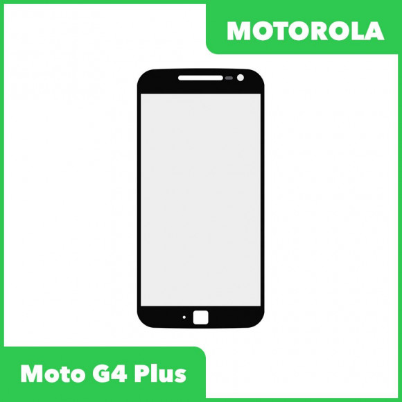 Стекло + OCA пленка для переклейки Motorola Moto G4 Plus, черный