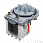 Насос сливной (помпа) Askoll 25Вт, для стиральной машины Ariston, Indesit, Hotpoint, Hotpoint-Ariston, 3 винта фишка назад с улиткой, в сборе