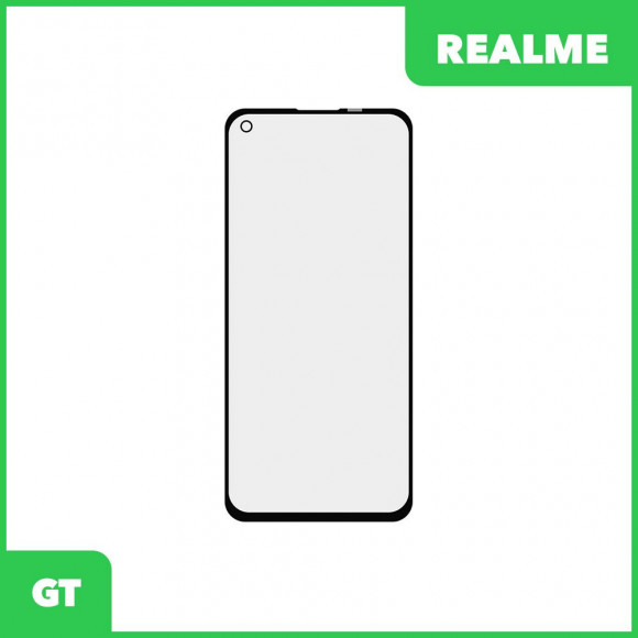 Стекло + OCA пленка для переклейки Realme GT, черный