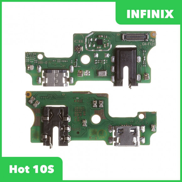 Системный разъем (разъем зарядки) для Infinix Hot 10S, разъем гарнитуры, микрофон