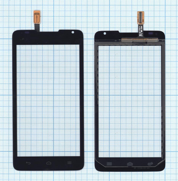 Сенсорное стекло (тачскрин) для Huawei Ascend Y530, черный