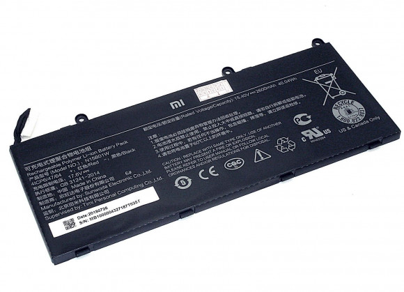 Аккумулятор (батарея) N15B01W для ноутбука Xiaomi MI Ruby 15.6, 15.4В, 2600мАч (оригинал)