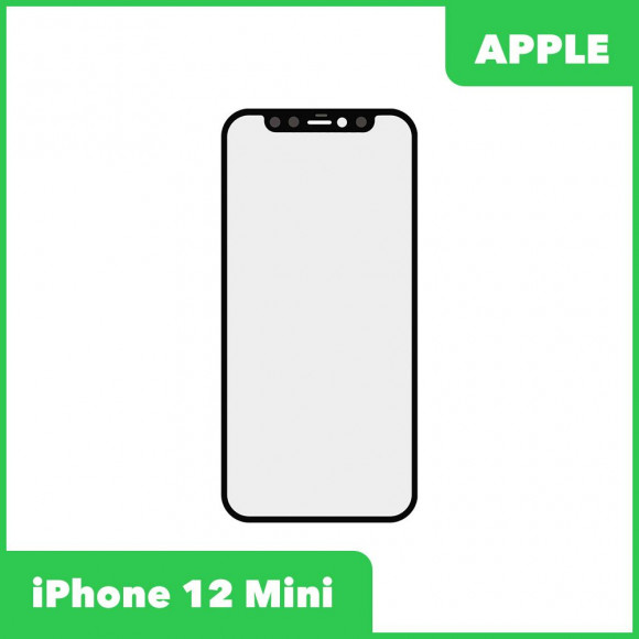 Стекло для переклейки дисплея Apple iPhone 12 Mini, черный