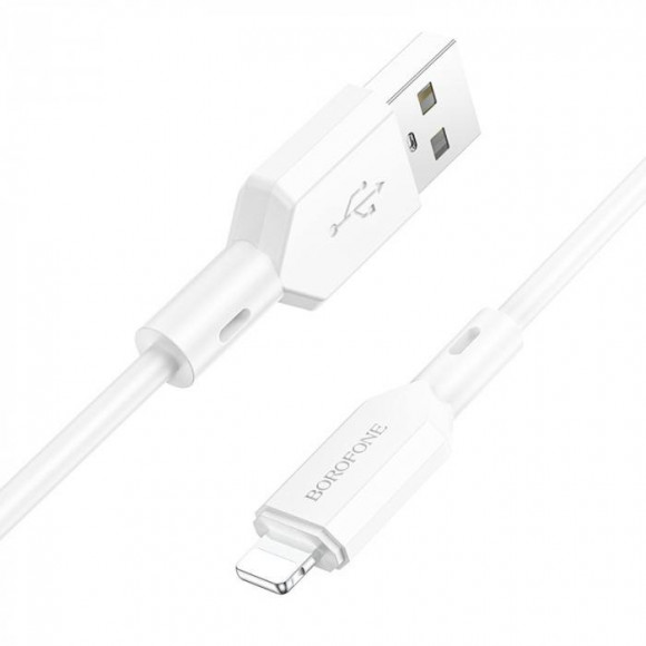 Кабель USB BOROFONE BX70 для Lightning, 2.4A, длина 1м, белый