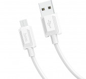 Кабель USB HOCO (X73) microUSB (1м) (белый) Кабель USB HOCO (X73) microUSB (1м) (белый)