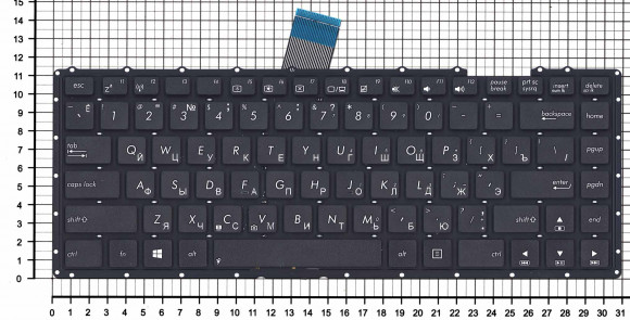 Клавиатура для ноутбука Asus X450, черная