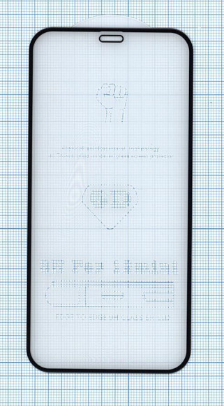 Защитное стекло 6D для Apple iPhone 12 Mini, черное