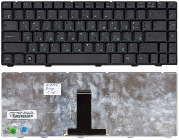 Клавиатура для ноутбука Benq JoyBook R45, R45E, R45F, R45EG, R46, R47, черная