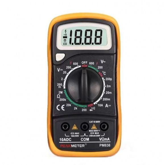 Мультиметр цифровой PEAKMETER PM838