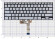 Клавиатура для ноутбука Asus Vivobook S432FA серебристая с подсветкой