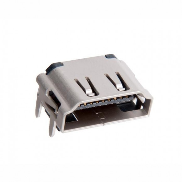 Разъем HDMI 19P, 0, 5MM, R/A SMT