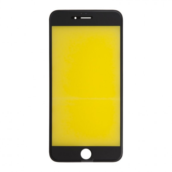 Стекло для переклейки дисплея Apple iPhone 6 Plus, в сборе с рамкой, черный