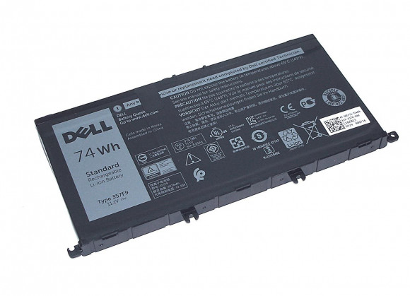 Аккумулятор (батарея) 357F9 для ноутбука Dell 15-7000, 11.1В, 74Вт (оригинал)