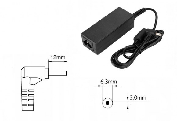 Зарядка (блок питания) для ноутбука Toshiba Satellite PRO A100, 15V 5A 75W, штекер 6.3x3.0 мм