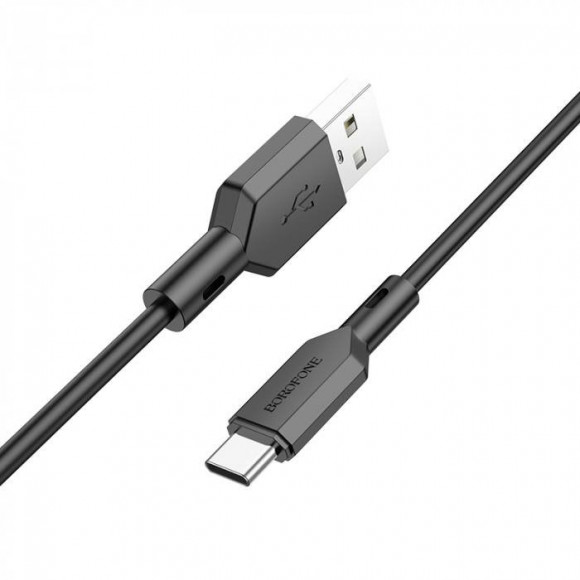 Кабель USB BOROFONE BX70 для Type-C, 3.0A, длина 1м, черный