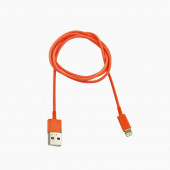 USB Lightning Cable для Apple iPhone 5, iPad Mini, iPad (оранжевый, коробка)