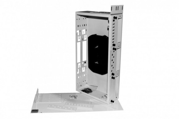 FO-19R-2U-6xSLT-W140H42-48UN-GY Бокс оптический универсальный 19", от 8 до 48 портов (SC, duplex LC, ST, FC), со сплайс пластиной, б Hyperline