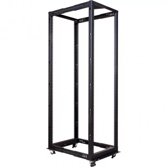 Стойка двухрамная 42U с регулируемой глубиной 560-1020 мм черная, TWT-RACK2-42U-ADJ