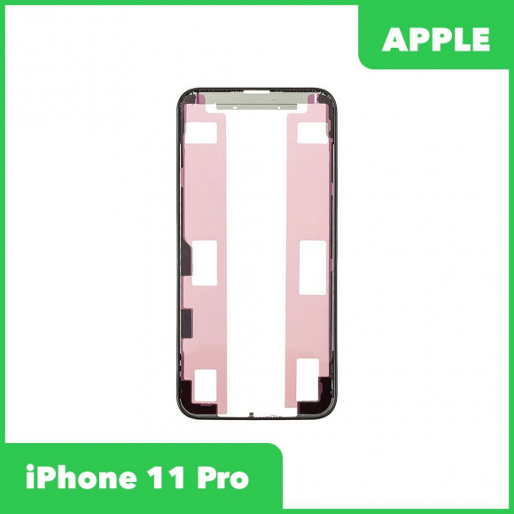 Рамка дисплея (средняя часть) для Apple iPhone 11 Pro, черная (оригинал)