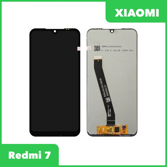LCD дисплей для Xiaomi Redmi 7 в сборе с тачскрином (черный) Premium Quality