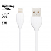 USB кабель Borofone BX19 Benefit Charging Data Cable For Lightning, белый USB кабель Borofone BX19 Benefit Charging Data Cable For Lightning, белый