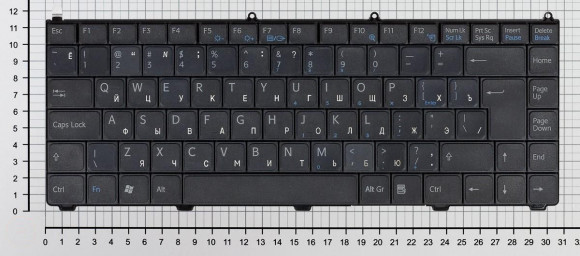 Клавиатура для ноутбука ноутбука Sony Vaio VGN-AR VGN-FE, черная Клавиатура для ноутбука ноутбука Sony Vaio VGN-AR VGN-FE, черная