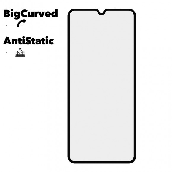 Защитное стекло для Realme C30 Super max Anti-static big curved glass