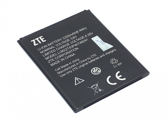 Аккумулятор Li3822T43P4h746241 для ZTE Blade A465, L4 Pro, 3.8В 2200мАч