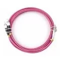 Шнур оптический duplex Cabeus FOP-50-OM4-LC-FC-15m