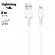 USB кабель Hoco X20 Flash Lightning Charging Cable, 2 метра, круглый пластиковые разьемы, белый