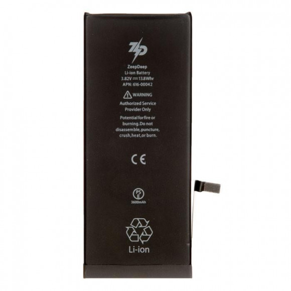 Аккумулятор для телефона iPhone 6S plus ZeepDeep +31% увеличенной емкости: батарея 3600 mAh, монтажные стикеры