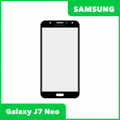 Стекло для переклейки дисплея Samsung Galaxy J7 Neo (J701F), черный