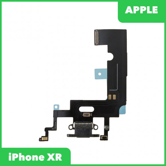 Системный разъем (разъем зарядки) для Apple iPhone XR, черный
