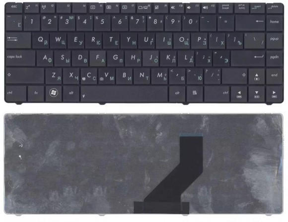 Клавиатура для ноутбука Asus K45D, черная