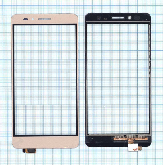 Сенсорное стекло (тачскрин) для Huawei Honor 5X, GR5, золотой Сенсорное стекло (тачскрин) для Huawei Honor 5X, GR5, золотой