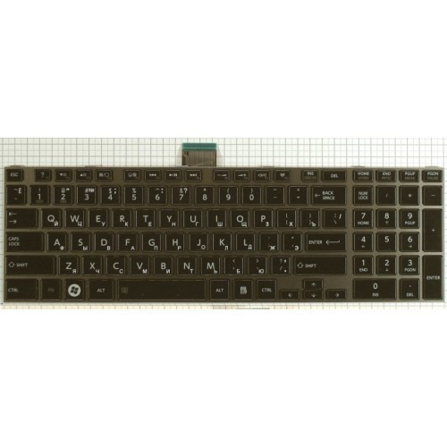 Клавиатура для ноутбука TOSHIBA Satellite L850 L870 в рамке BLACK РУССКАЯ РАСКЛАДКА