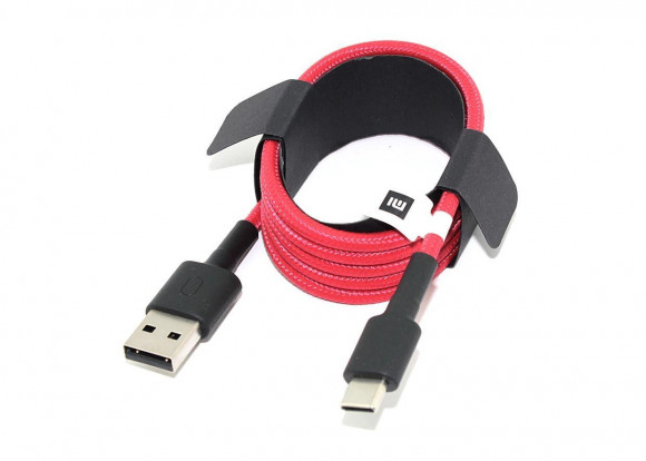 Кабель Xiaomi Mi Braided USB Type-C 1m, красный