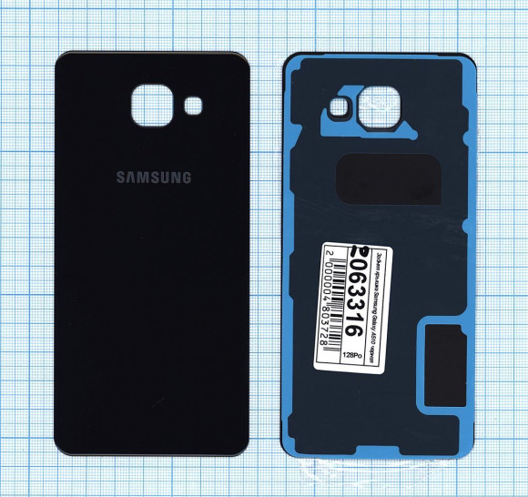 Задняя крышка корпуса для Samsung Galaxy A5 2016 (A510F), черная