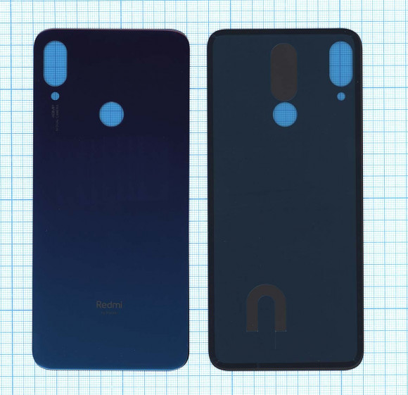 Задняя крышка корпуса для Xiaomi Redmi Note 7 Pro, голубая