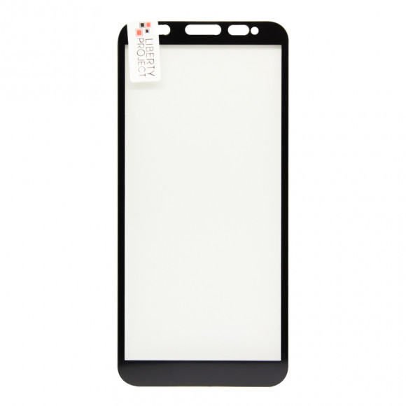 Защитное стекло "LP" для ZTE Blade A31 Thin Frame Full Glue Glass с рамкой 0.33 мм, 2.5D, 9H, черное